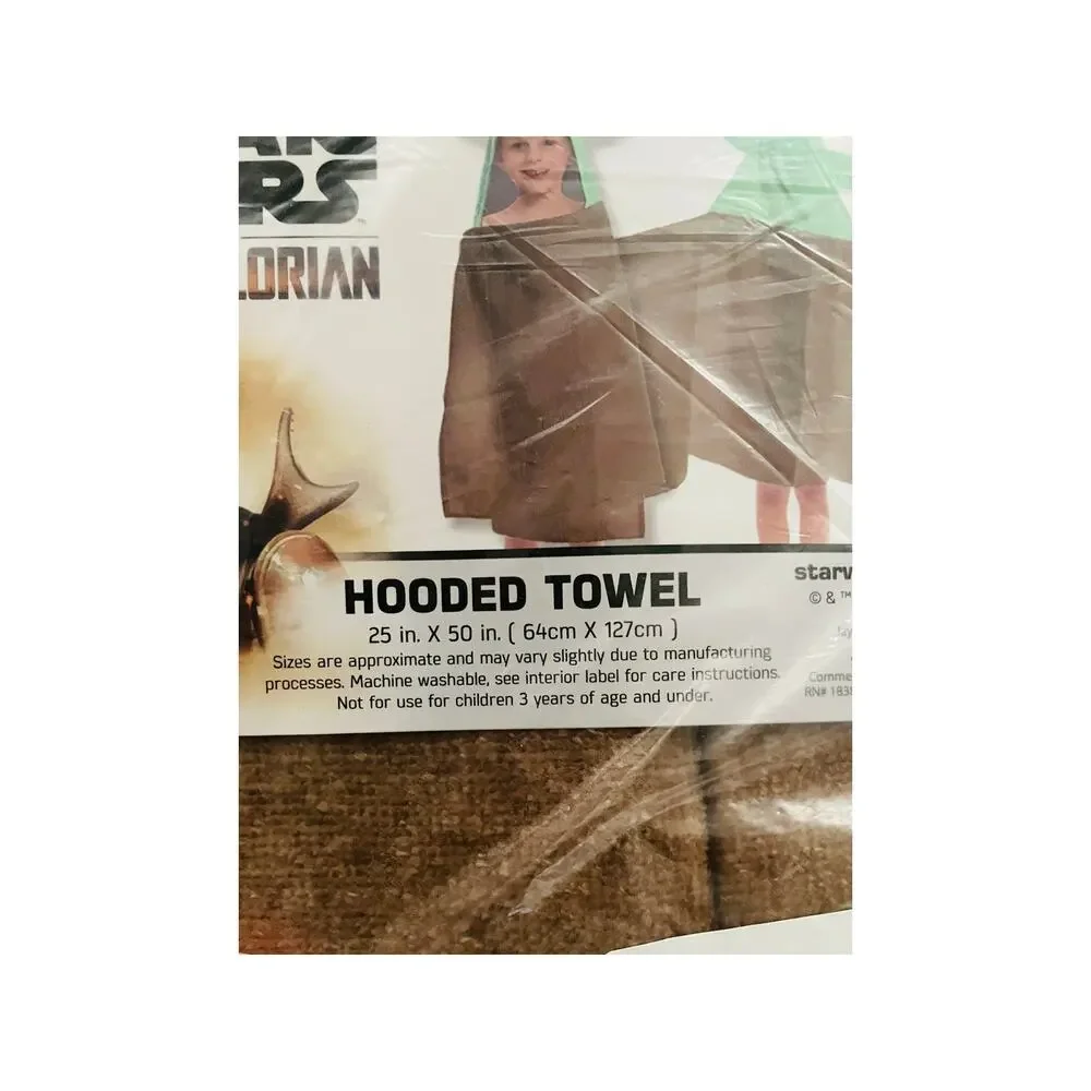 3 Star Wars Mandalorian Grogu Baby Yoda Hooded Bath Towels 22x51 100% Cotton
